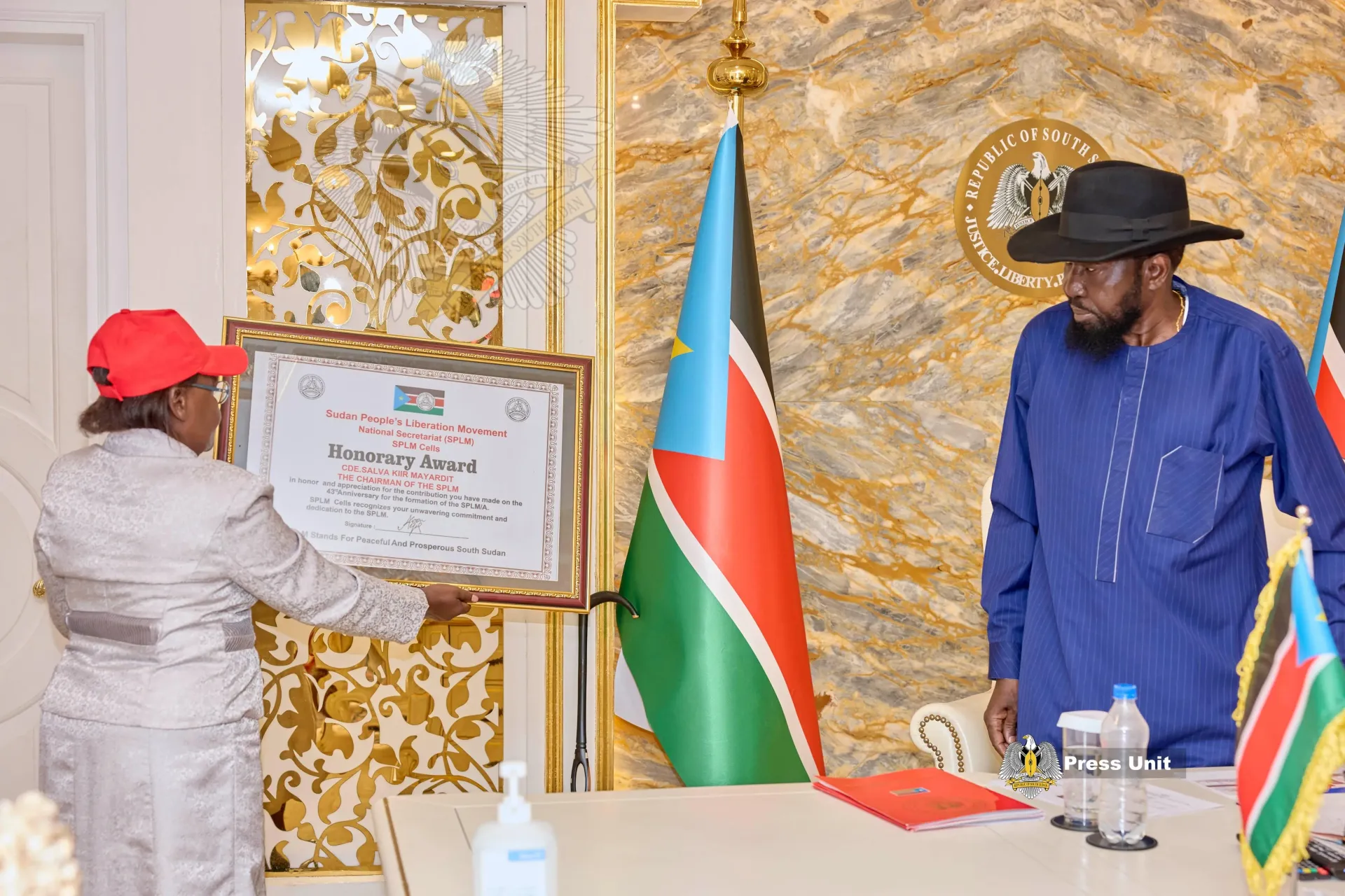 President Kiir Swears SPLM's New Leaders, Calls For Party Unity And Grassroots Connection